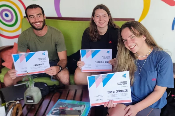 Graduation of students from Spanish programs in Granada Nicaragua